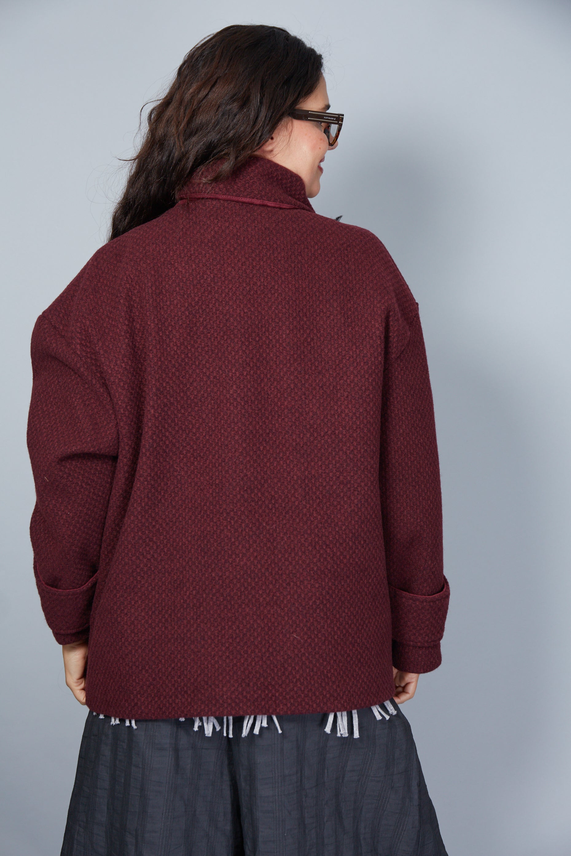 Chaqueta Modelo Albertina Color Granate