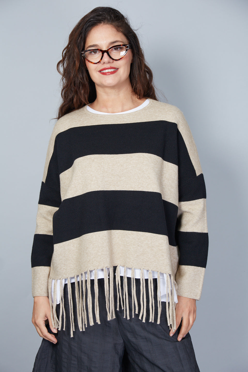 JERSEY MODELO PALERMO COLOR NEGRO/BEIGE