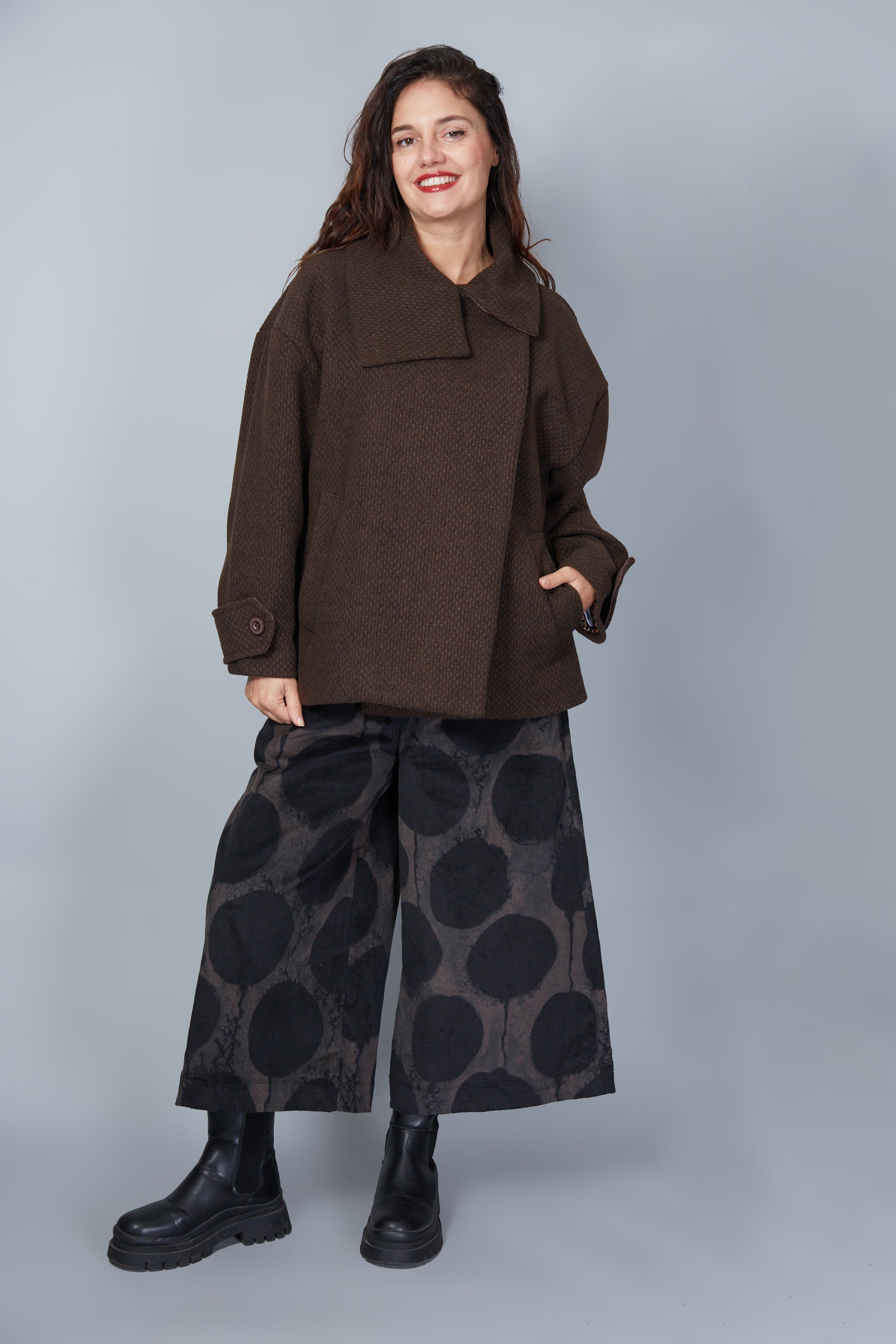 Chaqueta Modelo Albertina Color Marrón