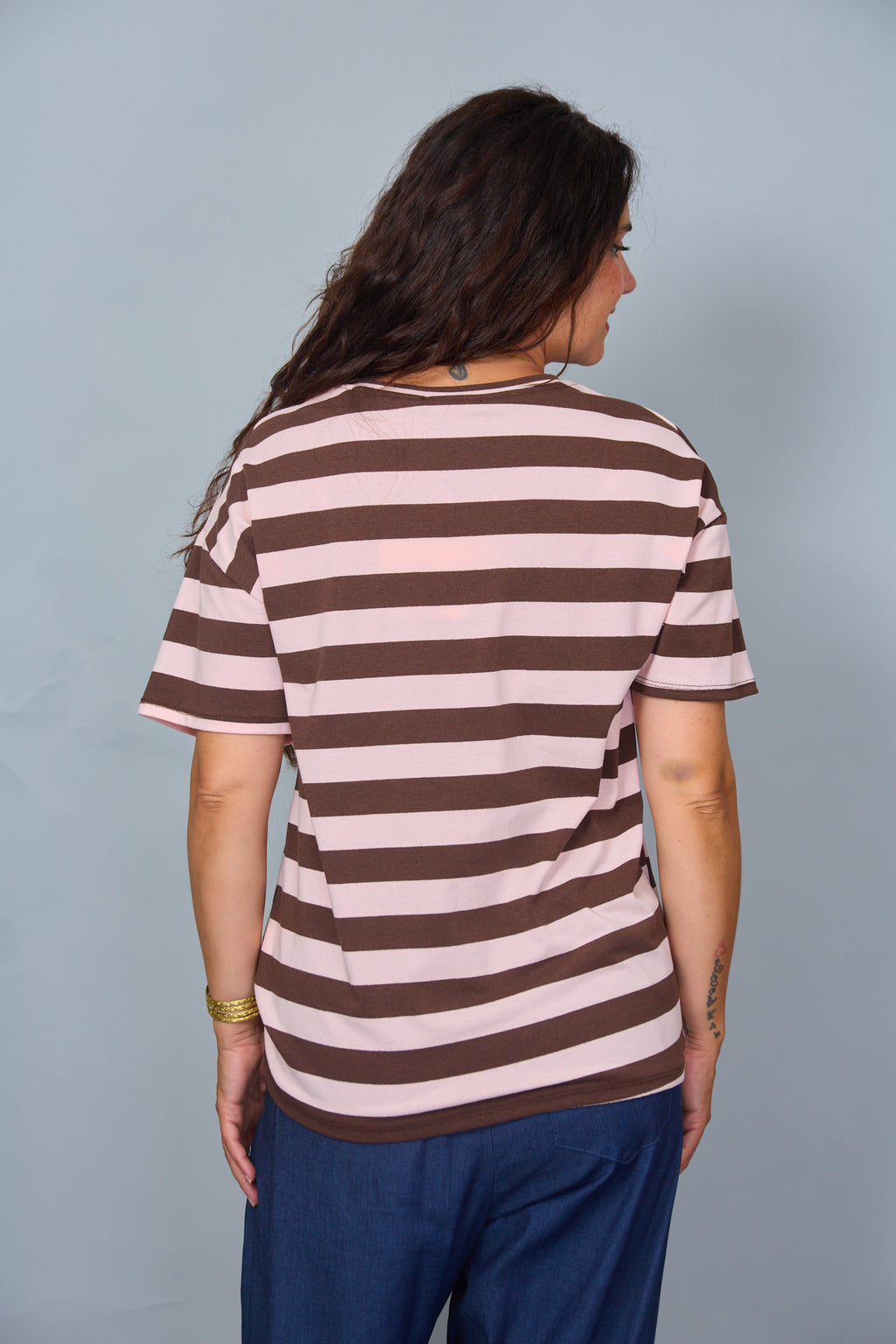 Camiseta Malibu Marrón/Rosa