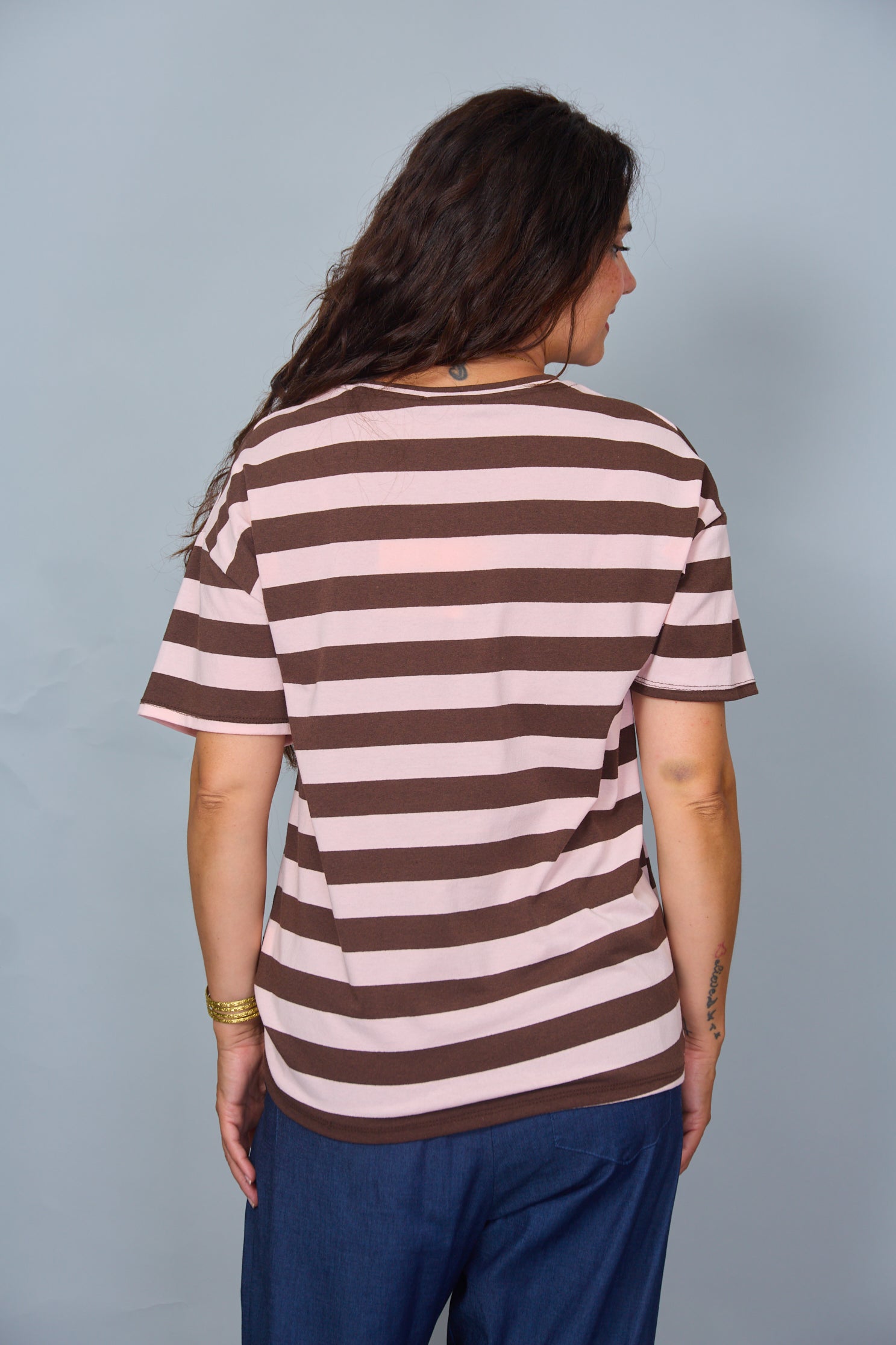 Camiseta Malibu Marrón/Rosa