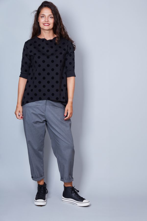 Pantalón Modelo Adelina Color Gris Antracita
