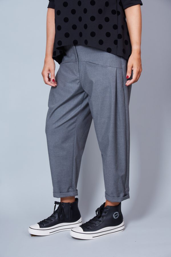 Pantalón Modelo Adelina Color Gris Antracita