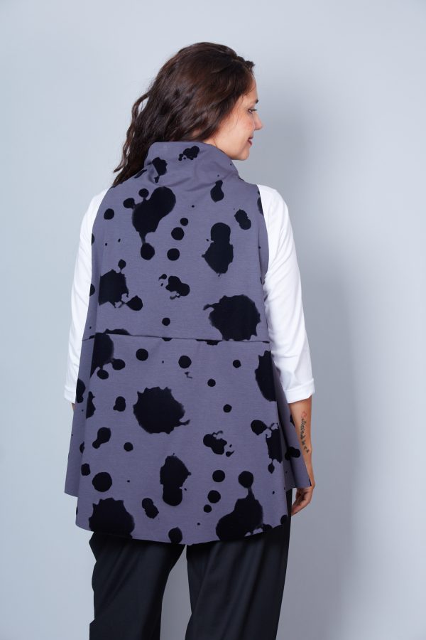 Chaleco Asimétrico Sara Animal Print