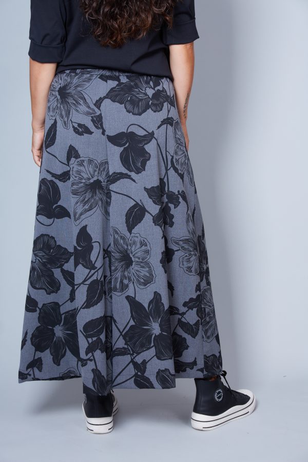 Pantalón Modelo Pamila Color Gris/Negro