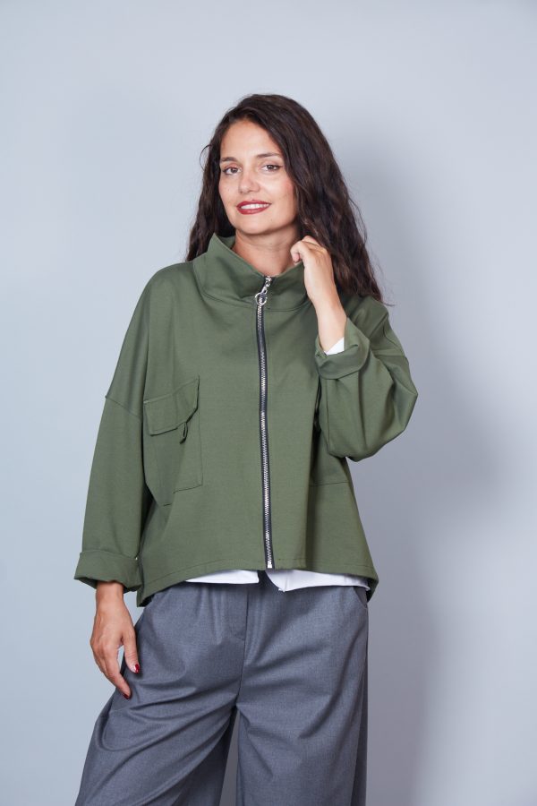 Chaqueta Modelo Liana Color Verde Militar