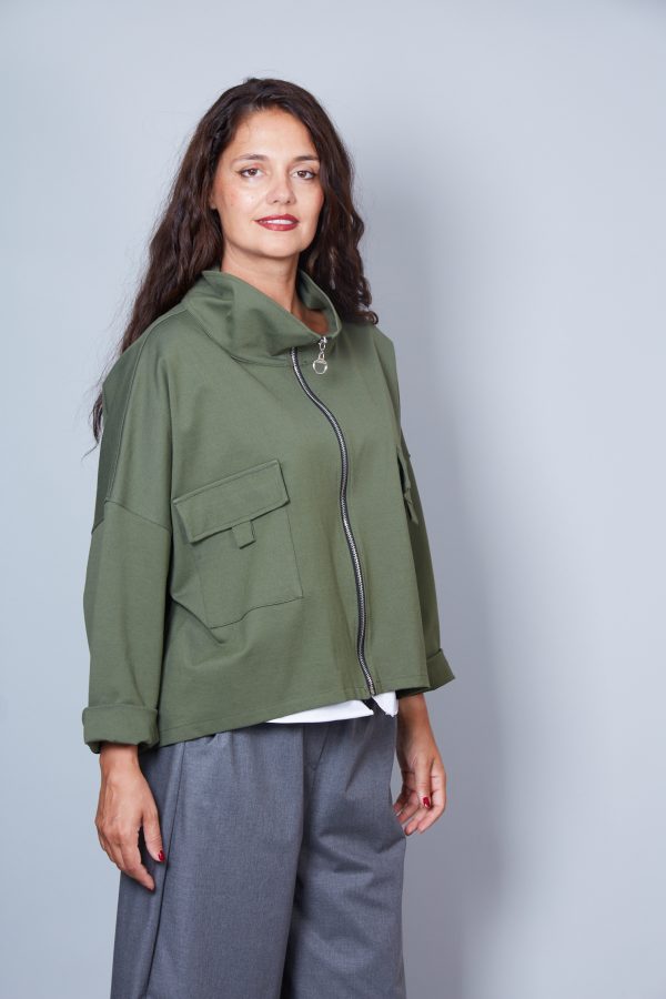 Chaqueta Modelo Liana Color Verde Militar