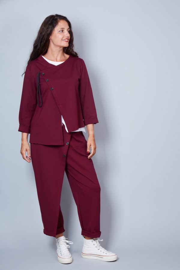Chaqueta Modelo Penelope Color Vino