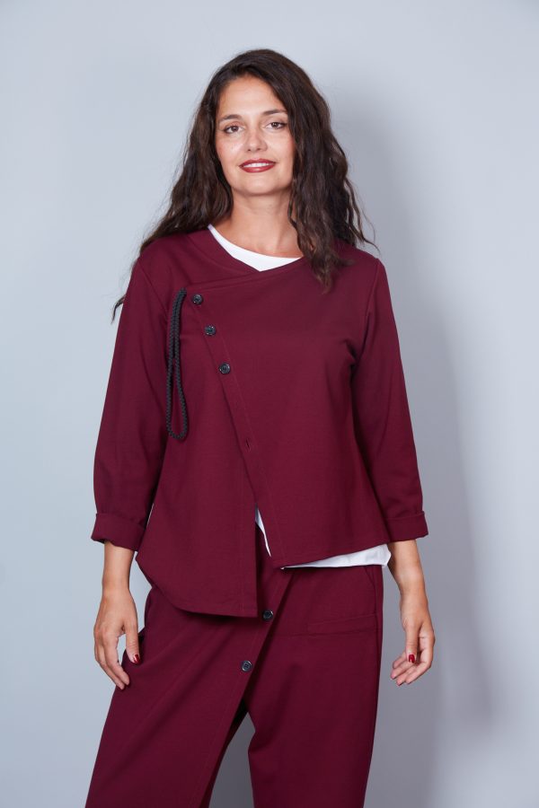 Chaqueta Modelo Penelope Color Vino