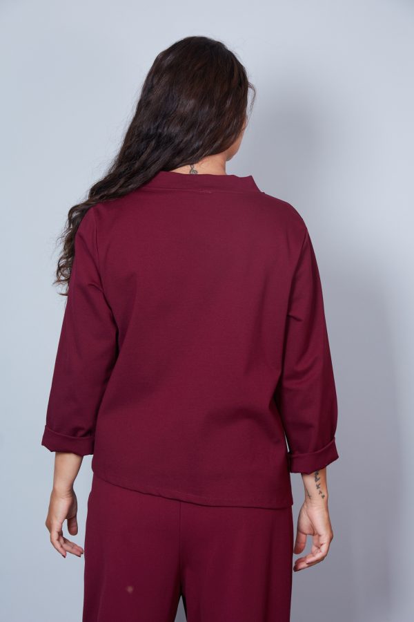 Chaqueta Modelo Penelope Color Vino