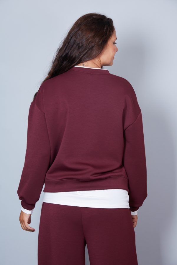 Sudadera Orietta Color Granate