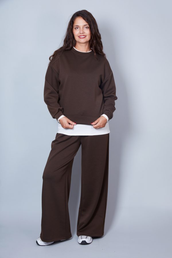 Pantalón Modelo Margaret Color Marrón Chocolate