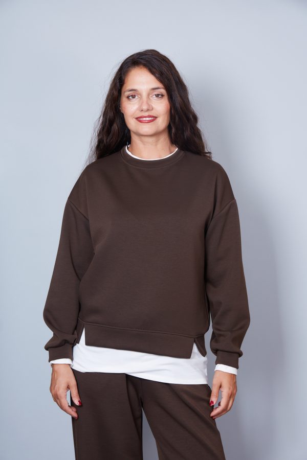 Sudadera Orietta Color Marrón Chocolate