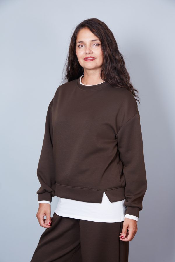 Sudadera Orietta Color Marrón Chocolate