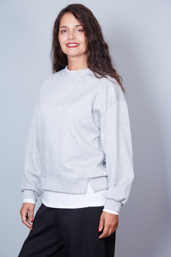 Sudadera Orietta Color Gris Melange