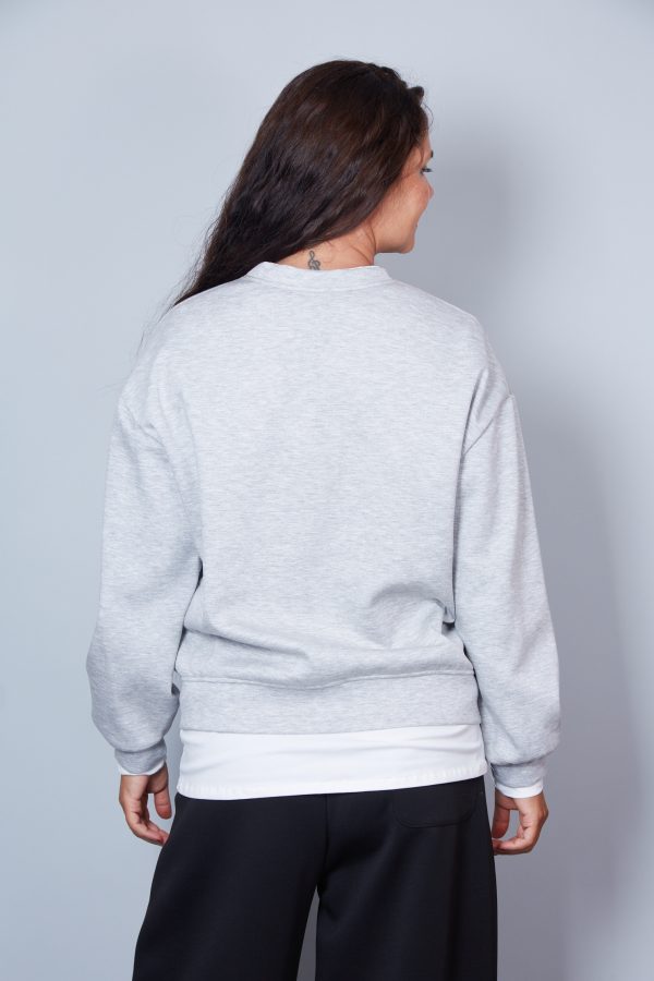 Sudadera Orietta Color Gris Melange
