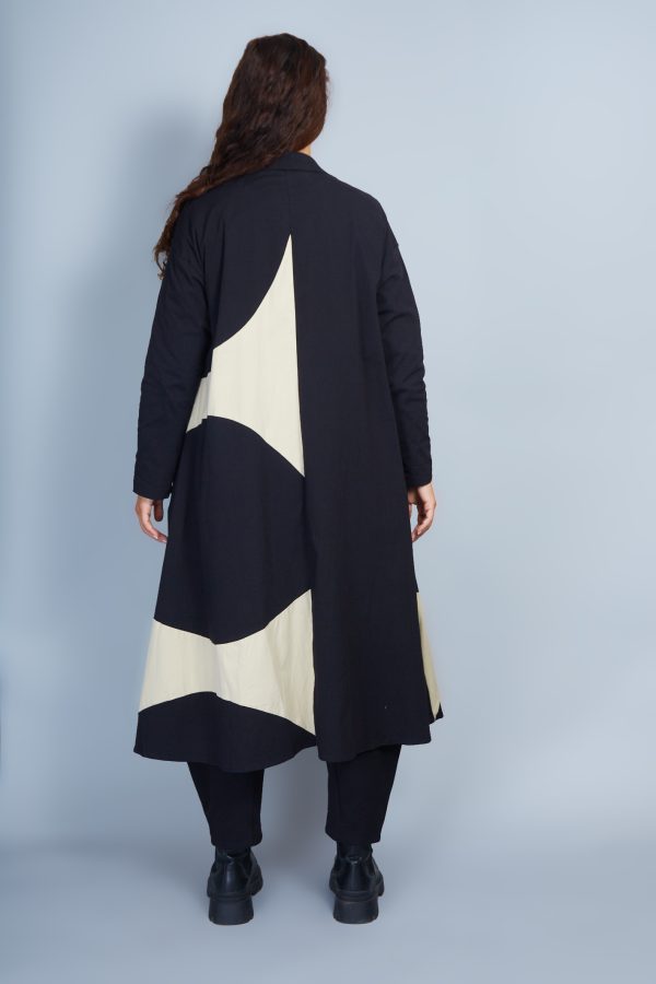 Vestido/Chaqueta Modelo Doda Color Negro/Arena