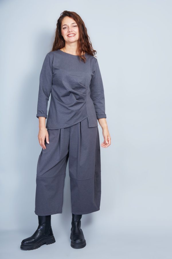 Pantalón Modelo Esmeralda Color Gris Plomo