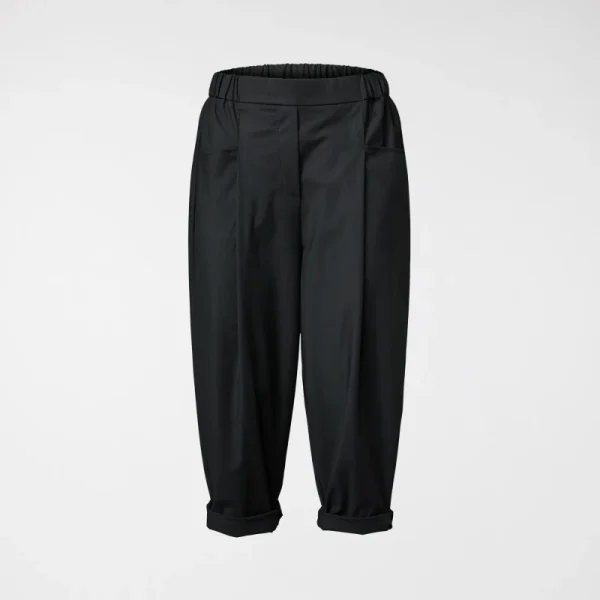 pantaloni morbidi con tasche frontali nero